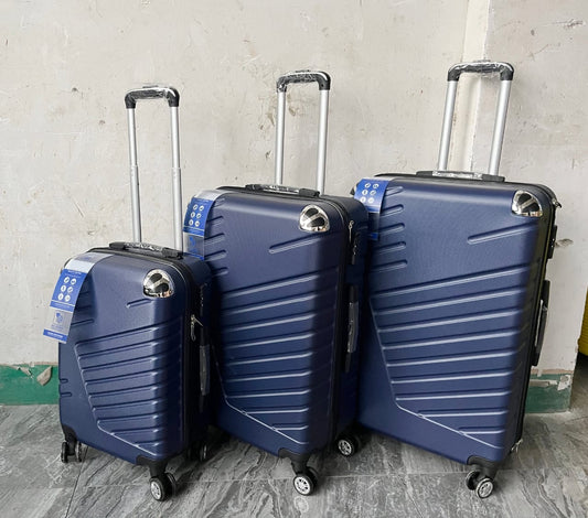 3 Pieces set ABS 4 wheel set of three luggage: Ceedex