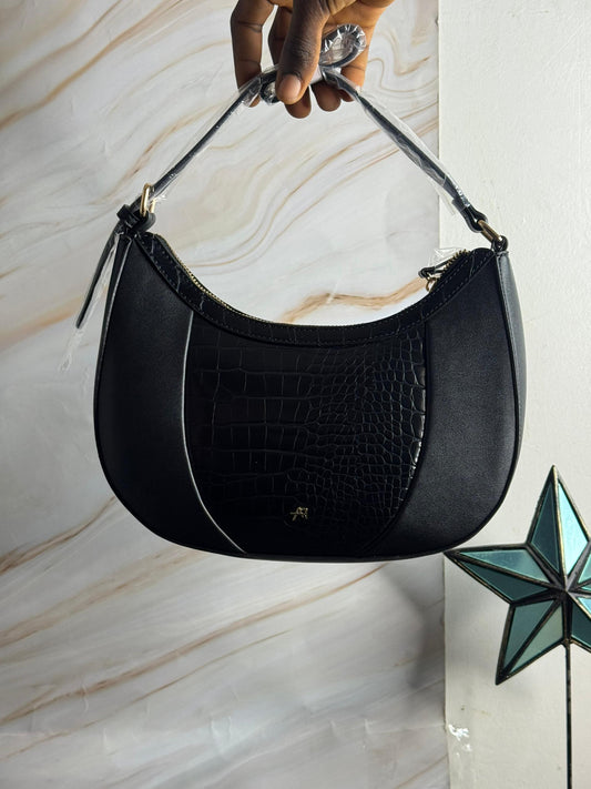 Anna Field Handbag - black croco