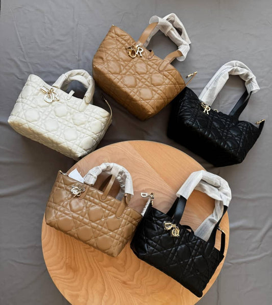 F&S Black Leather hand and double crossbody bag