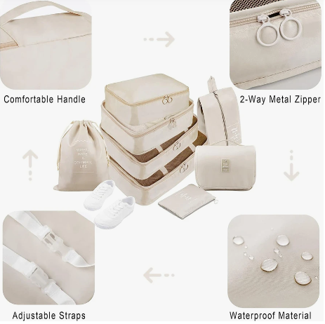 Luggage organizer set sales