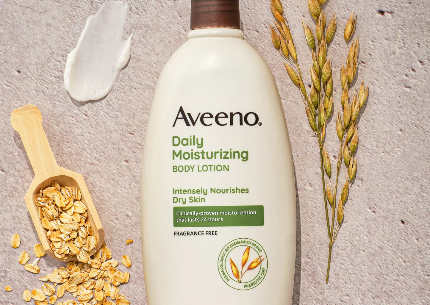 Aveeno Daily Moisturizing Lotion With Oat For Dry Skin, 20 Fl. Oz 591ml (bigger Size)