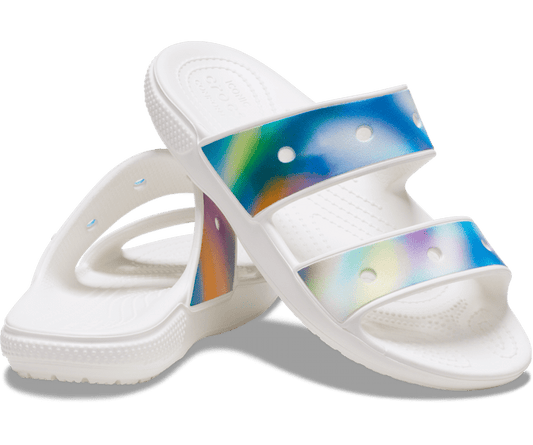 Classic Crocs Solarized Sandal - White / Multi {Unisex}