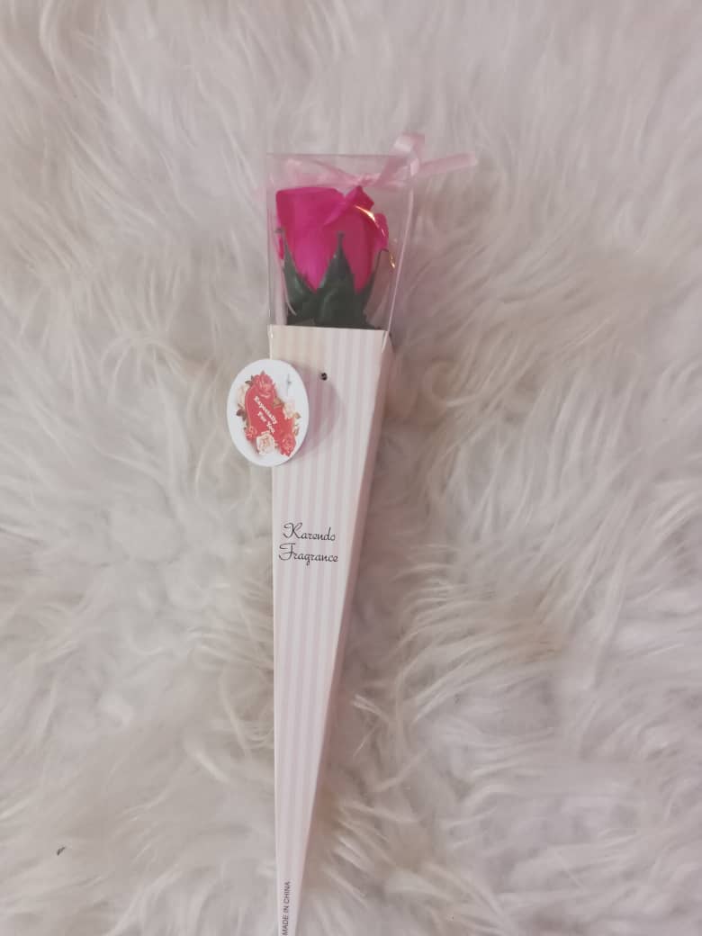 Specially for you Plastic Red Valentine Rose