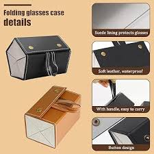 Shein 1PC Sunglasses Organizer, 2/3/4/5/6 Slots Travel Glasses: Black