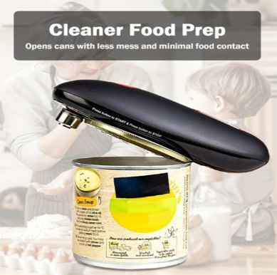 Electric Can Openers For Kitchen: One touch switch .No Sharp Edge .Being friendly to left-hander and arthritics