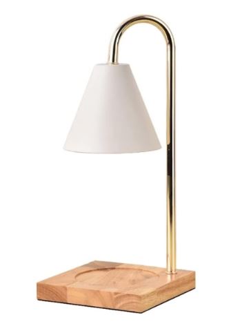 Generic Candle Warmer Lamp Compatible with Candle Large Jar Candle White Marble Candle Lamp Dimmable Lamp Style Candle Melter for Scented Candle