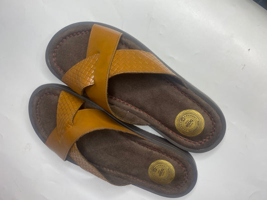 Base London Astro Slip on Sandal Burnt Tan