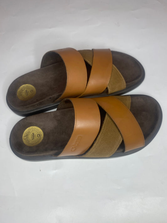 Base London Ponza Slip On Sandal Dark Tan