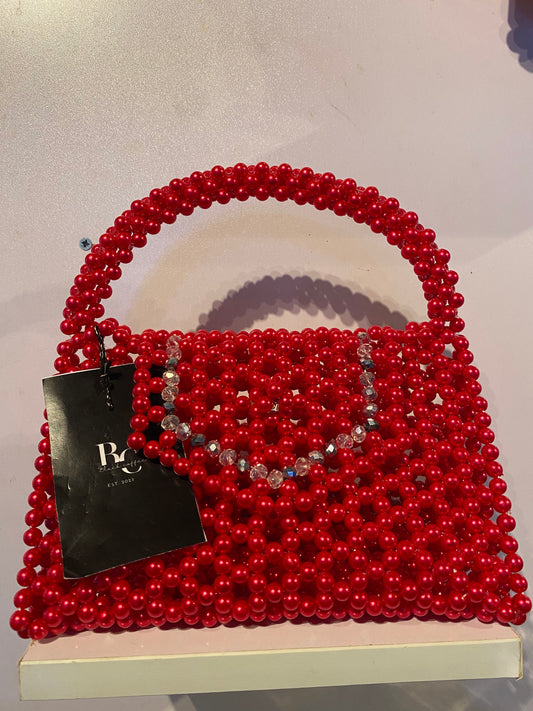 Black Coffee Red Pearl Bag