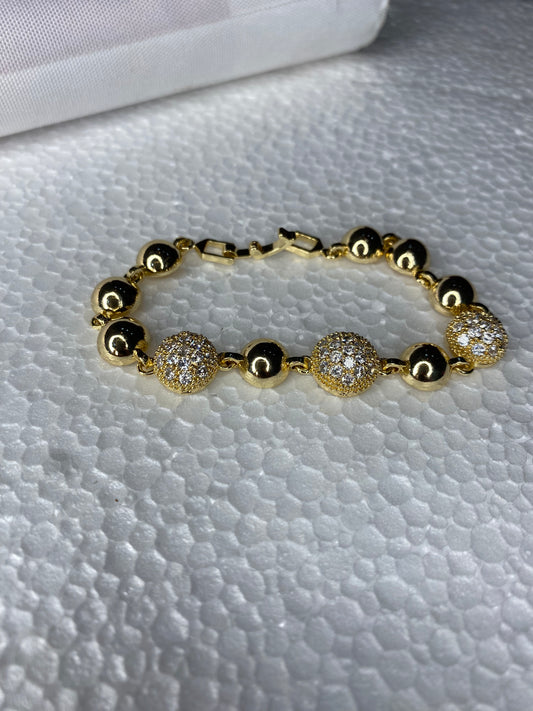 1pc Ball chain bracelet gold SJP