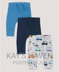 Matalan Baby 3 Pack Blue Car Print Leggings (0-6 Months)