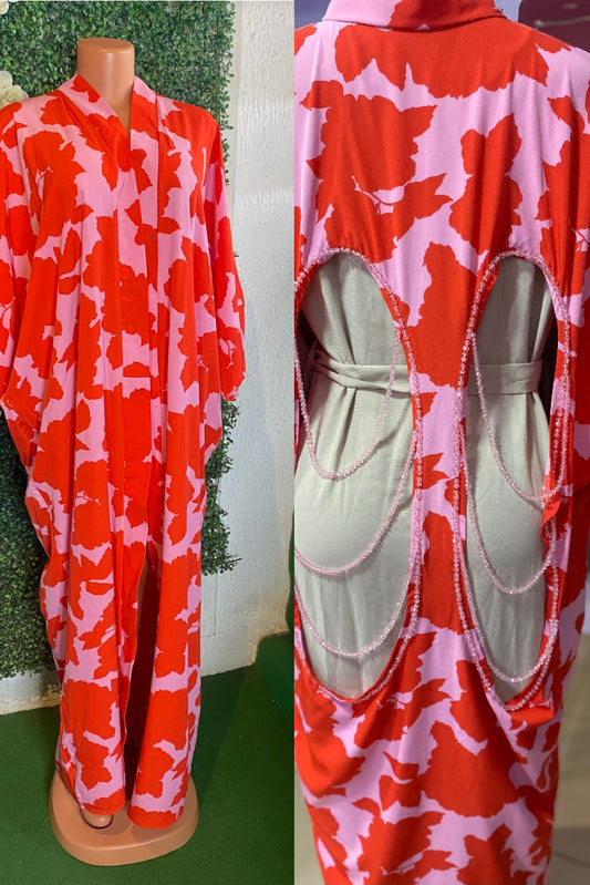 K&Y Zilyn Ready to wear after dress Kimino Bead Design free size