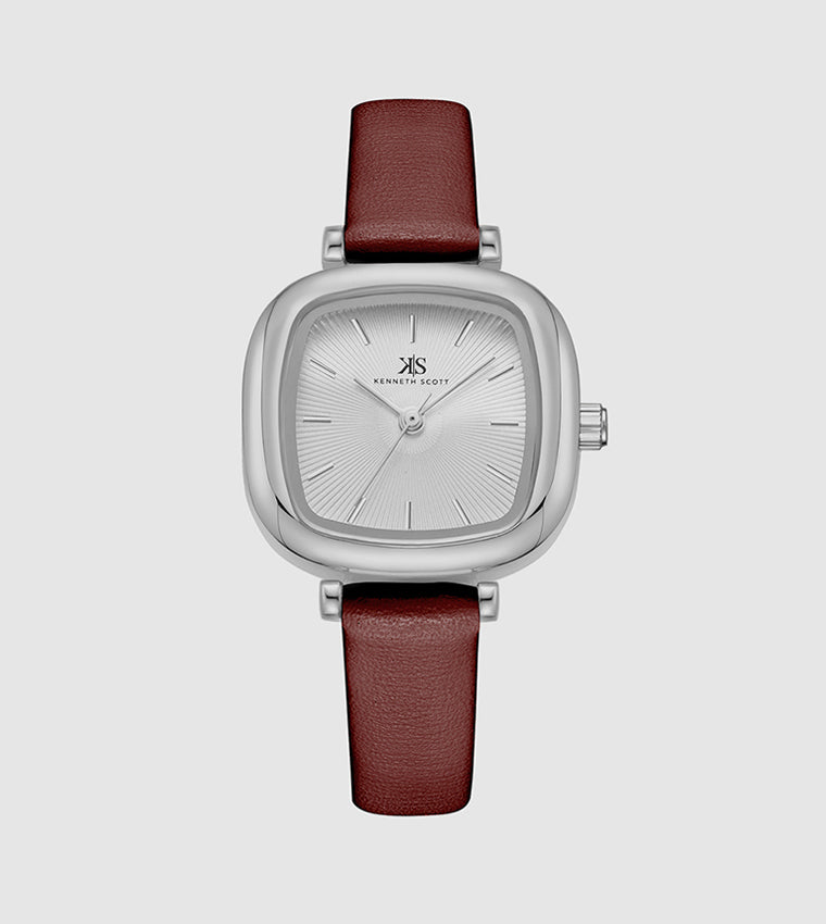 Kenneth Scott Classic Analog White Dial Watch
