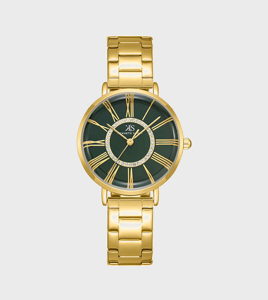 Kenneth Scott Green Dial Analog Watch