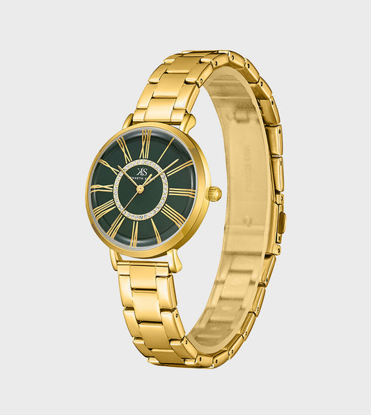 Kenneth Scott Green Dial Analog Watch