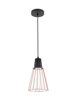 Switch Elegant Style Pendant Light Unique Luxury Quality Material for the Perfect Stylish Home Matt Black/Rose Gold 18 x 18 x 185cm Matt Black/Rose Gold 18 x 18 x 185cm