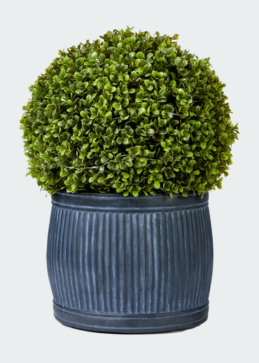 MATALAN Pre-Lit Topiary Tree in Ribbed Pot