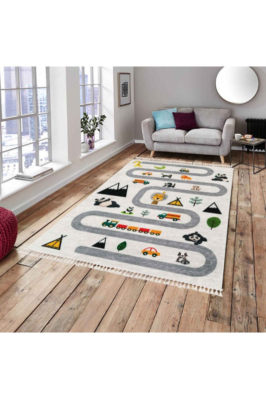mini accessory Kids Room Activity Carpet /Rug/Mat Size: Multicolor, 100 x 100