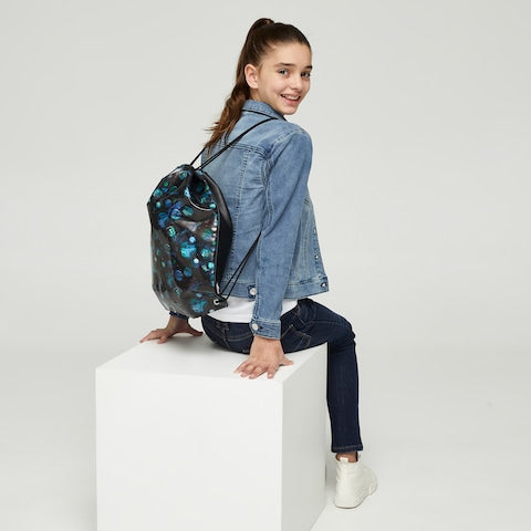 Smiggle Mirage Drawstring Bag - Black