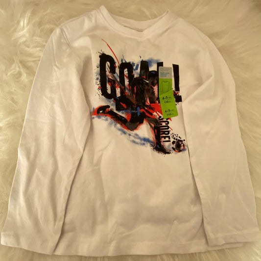 Primark Goal Long Sleeve T-shirt White