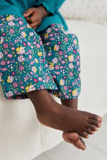 NEXT Teal Floral Pyjamas