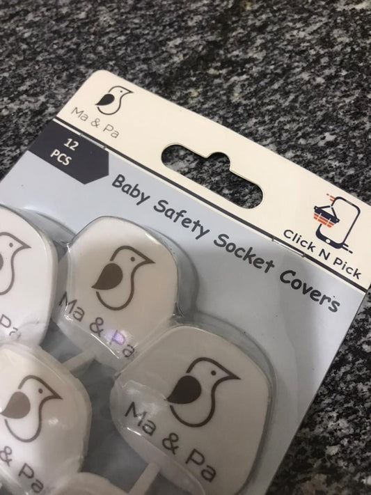 Safety Socket Covers Pack of 12