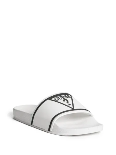 Guess Teague Logo Pool Slides Sku White multi