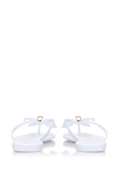 CARVELA STAR WHITE BOW DETAIL FLIP FLOPS Your Daily Store Online