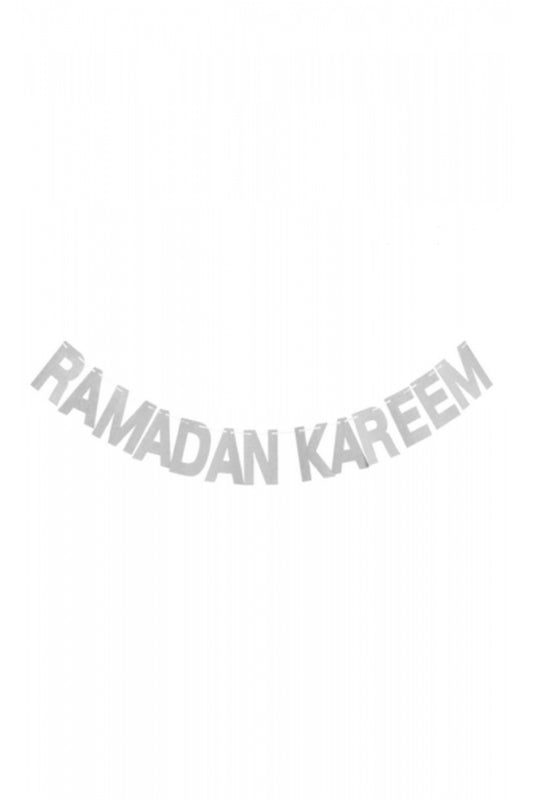 Generic Ramdan Kareem Eid Series Letter Aluminum Balloon Silver 15cm