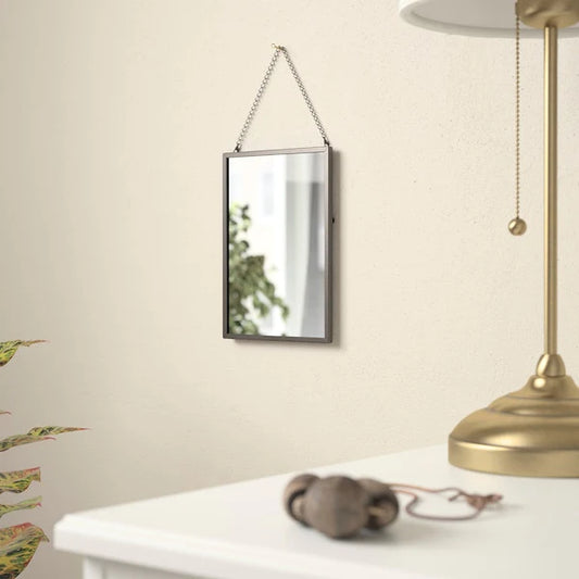 LASSBYN Mirror, dark grey